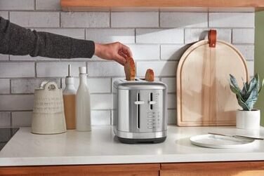 Тостер KitchenAid для 2 скибок, ретро дизайн, нержавіюча сталь - 7 функцій