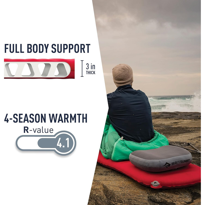 Самонадувний туристичний килимок Sea to Summit Comfort Plus S.I Sleep Mat (Regular, 198x63.5x7.6 см)
