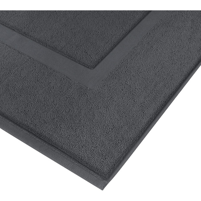 Бавовняний килимок для ванної Utopia Towels, 2 шт, 53x86 см, сірий, махровий, праний