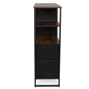 Комод RAGALA 84x30x92см 6 шухляд 2 відкритих відділення копчений дуб hjh LIVING