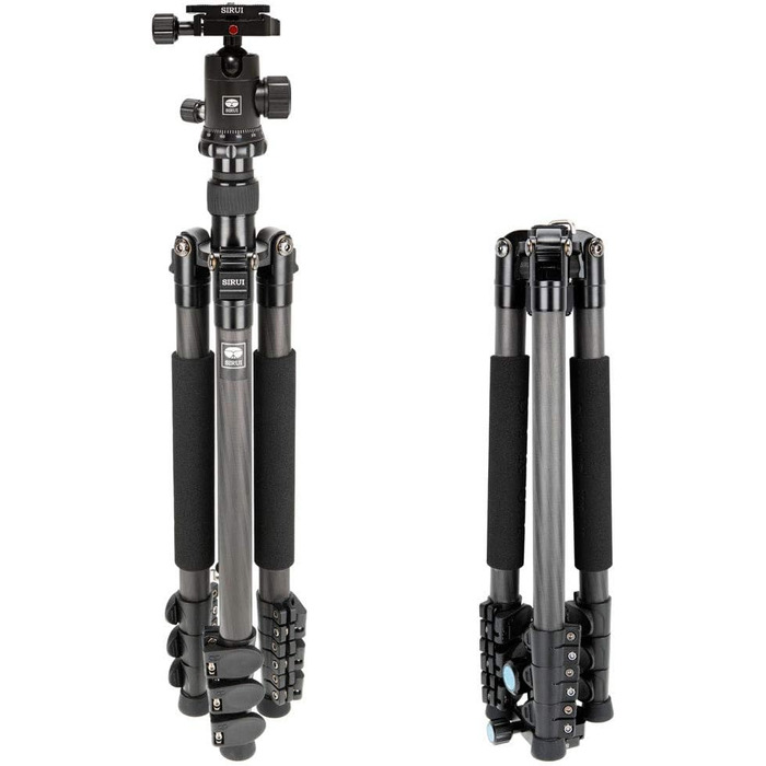 Вуглецевий штатив SIRUI AM-1204E+G-10K з кульовою головкою, висота 147,8 см, макс. навантаження 8 кг