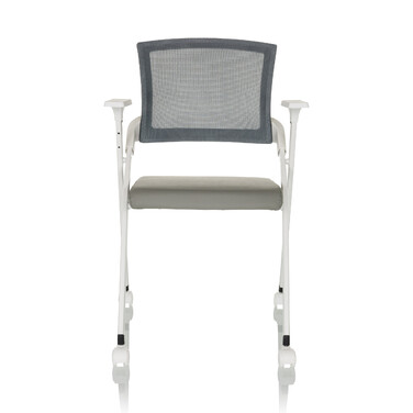 Крісло для відвідувачів / розкладне крісло PRIORITY II W Mesh / PU grey hjh OFFICE