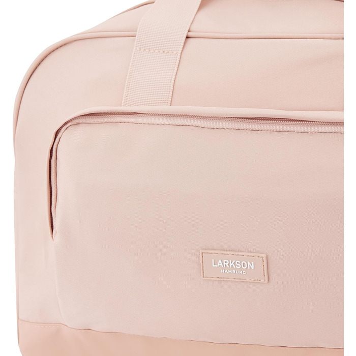 Larkson Weekender Finja Medium для жінок і чоловіків, рожева – стильна дорожня сумка ручна поклажа з відділенням для взуття, з переробленого PET, водовідштовхувальна