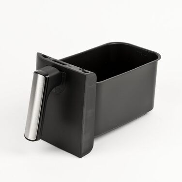 Аерофритюрниця Girmi FG26 Ecofrit Bis з двома зонами приготування, 9 л, 2400 Вт, цифровий дисплей, антипригарне покриття, чорна