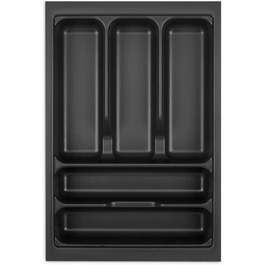 Лоток для столових приборів KÖNIG Lavagrau з перловою структурою для SO-Box, Blum Tandembox, ModernBox, ширина корпусу 300-1200 мм, розмір 319x473 мм для шафи 40 см