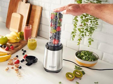 Стаціонарний блендер Russell Hobbs 23472-56 для смузі та коктейлів, 23500 об/хв, чаша 600 мл (BPA-free), нержавіюча сталь