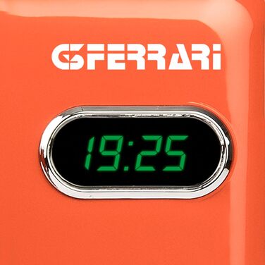 Мікрохвильова піч G3 Ferrari G10155 Sapormio Vintage, 1150 Вт, 20 л, 8 програм, електронна, помаранчева