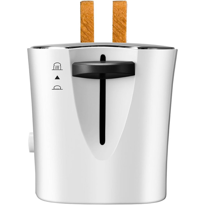 Тостер Unold 38020 Design Dual білий/чорний, 4 функції, 4 тостів, підставка для булочок, 1300 Вт, охолоджуваний корпус
