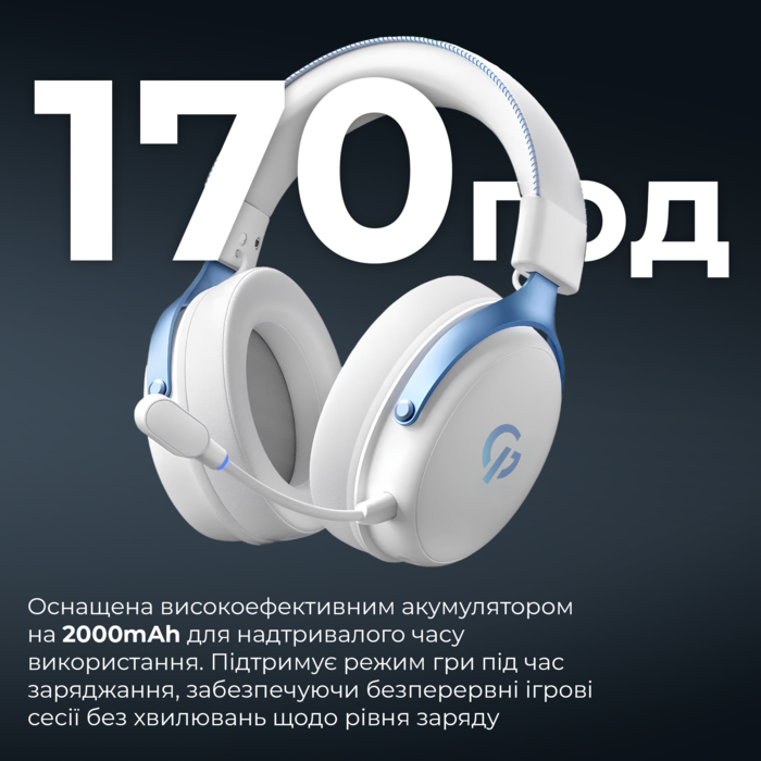 Бездротова ігрова гарнітура GamePro Asgard Skadi (HSW191WB)