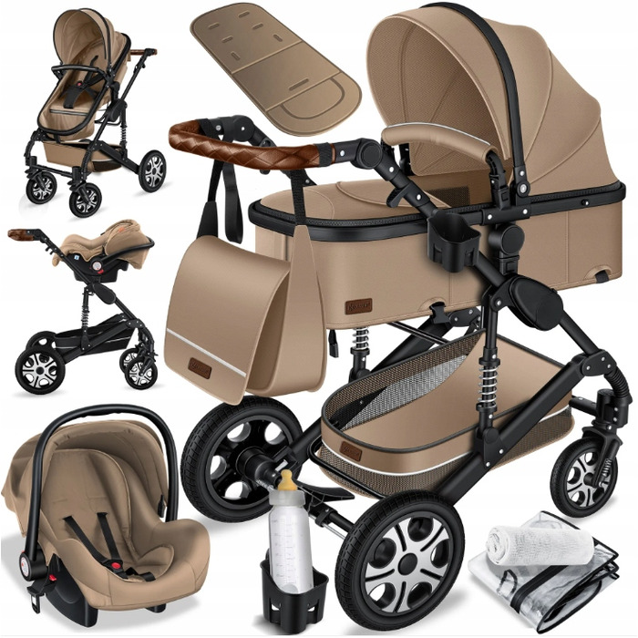 Складана прогулянкова коляска Lionelo Lo-Annet Plus, колір Beige Sand