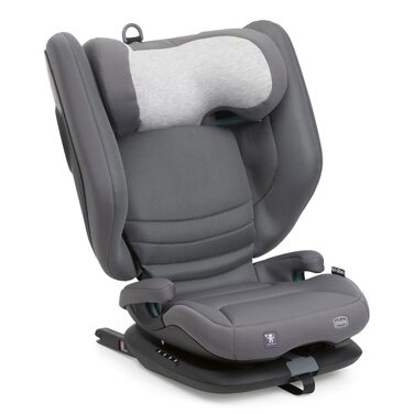 Дитяче автокрісло Chicco Fold&Go S i-Size (100-150 см) група 2/3, з Isofix, складане, сіре (Glam Grey)