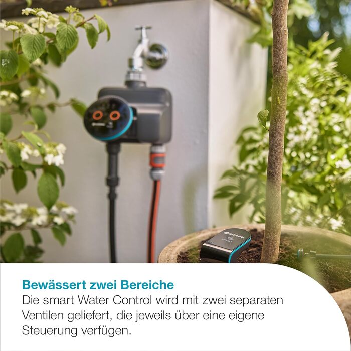 Gardena smart Water Control 19033-20: Автоматичний полив для саду, інтеграція з розумним домом, захист від заморозків