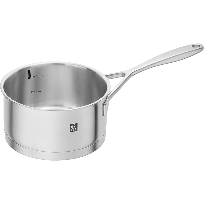 Набір каструль ZWILLING Quadro, 5 предметів, нержавіюча сталь, склокришки, індукційні, без покриття