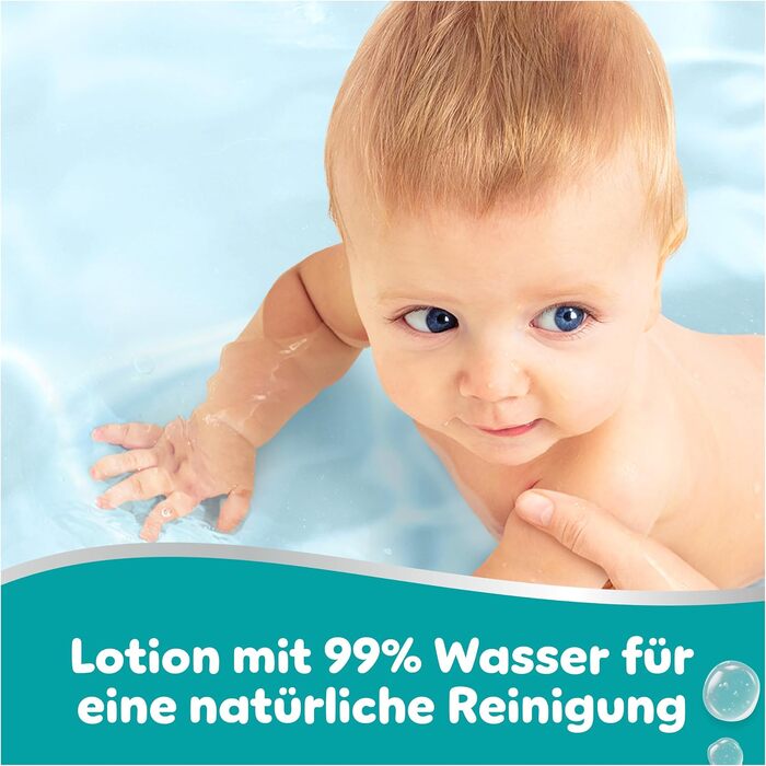 Дитячі вологі серветки Pampers Aqua Soft Touch, 15 пачок по 60 шт (загалом 900 шт)