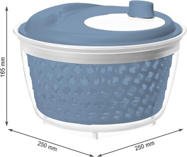 Сушарка для салату Rotho Fresh, 4.5 л, блакитна, BPA-free пластик