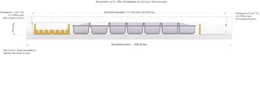Вставка для столових приборів Generic Lana Solution для шухляди 120 см, 462x900 мм, антрацит