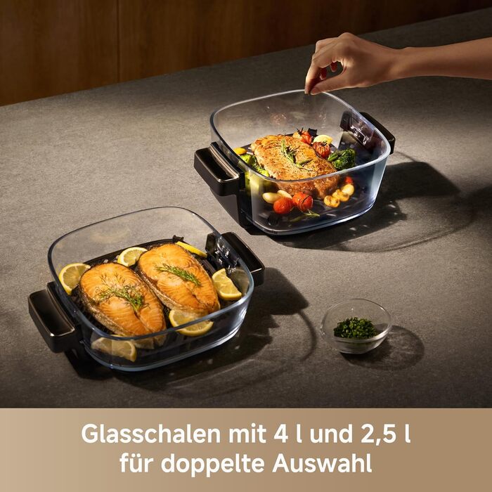 Аерофритюрниця Mova AeroChef AF20 Pro, 9 л, дві зони приготування, SyncFinish, 2700 Вт, діапазон 40-230 °C, конвекційний підігрів