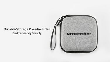 Ліхтар налобний Nitecore HC65 UHE, LED, 2000 люмен, USB-C, 222 м, червоне світло, чорний