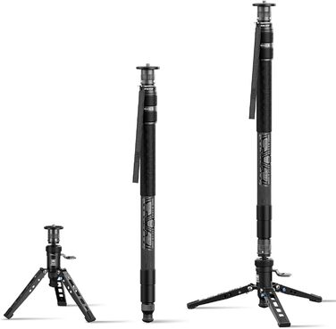 Монопод SIRUI SVM-145P Rapid System, карбоновий, 145 см, педаль, швидке регулювання, легкий 1.52 кг, навантаження до 10 кг