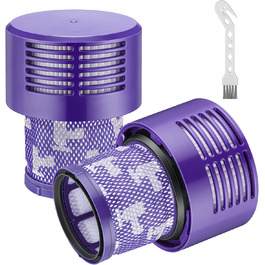 Миючий фільтр JORAIR для пилососа Dyson V10 SV12, сумісний із Absolute, Animal, Total Clean, Motorhead, змінний фільтр, набір 2 шт, заміна DY-969082-01
