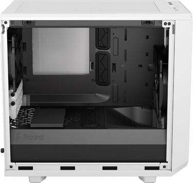 Корпус Fractal Design Meshify 2 Nano White TG Clear Tint, білий, скляна панель, компактний, для ігрових ПК