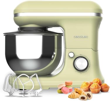 Міксер Cecotec Cecomixer Merengue 5L 1200W: 6 швидкостей, сталева чаша 5л, зелений, 5 функцій