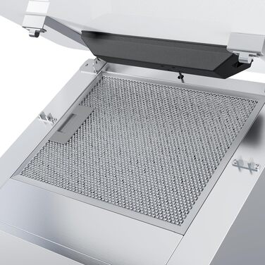 Похила витяжка CIARRA CBCS6765C 60 см, біла (скло/сталь), продуктивність 580 м³/год, сенсорне керування, з вугільним фільтром CBCF055, режим рециркуляції та відведення