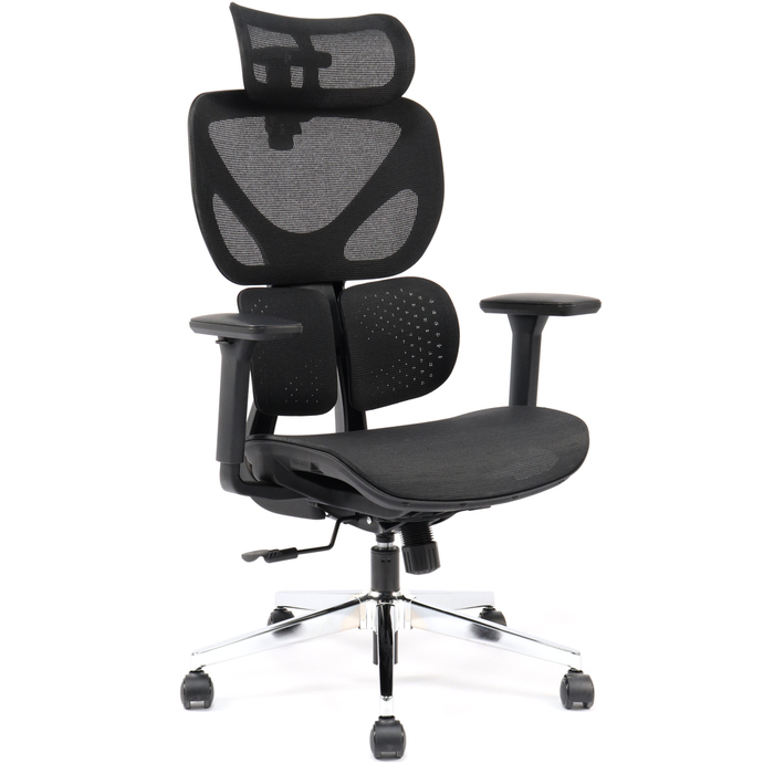 Крісло Mealux D1 Duo Air Black (арт. HF-D1 Duo M/B)