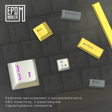 Клавіатура механічна бездротова EPOMAKER Shadow-X Mulan White (SHX-W-M)