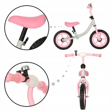 Беговел Trike Fix Balance, сіро-рожевий