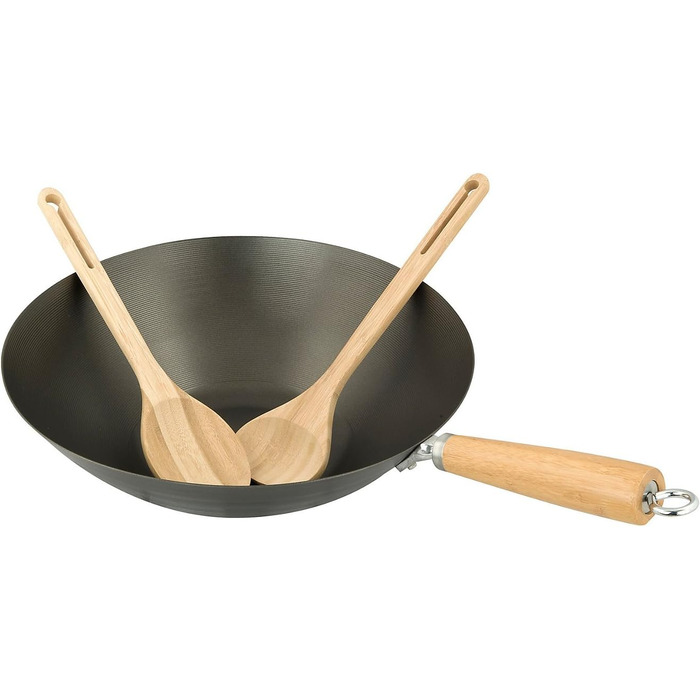 Wok Campingaz для Culinary Modular System, антипригарне покриття, металевий адаптер, з дерев'яними ложками, Ø 35 см, висота 15 см