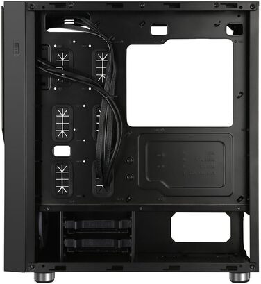 Корпус для ПК TALIUS Valkyria Midi ATX, чорний, ігровий, 0,6 мм