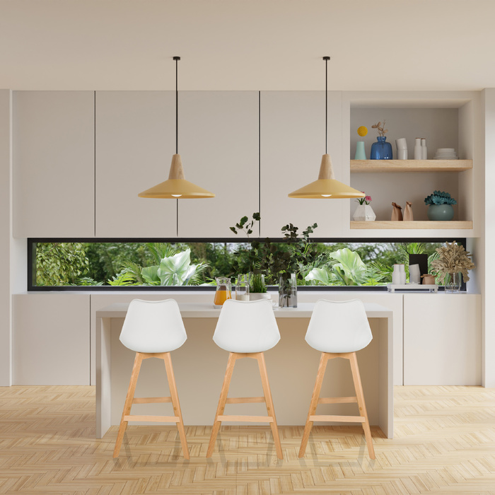 Барні стільці SCANDI HIGH, білі, 2 шт. — hjh LIVING