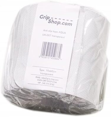 Прозорі антиковзні наклейки Grip Shop для ванни, душу, сходів, басейну, човна, 61×10 см, 15 шт.