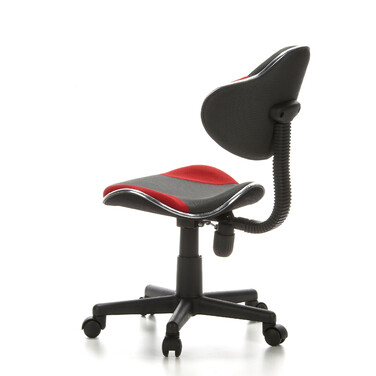 Дитяче крісло для письмового столу KIDDY GTI-2, тканина, сірий/червоний, hjh OFFICE