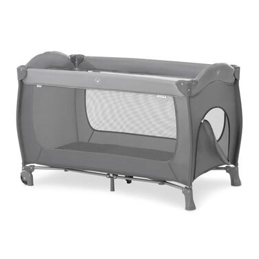 Дитяче дорожнє ліжечко Hauck Sleep N Play Go Plus з колесами, для немовлят та малюків до 15 кг, з чохлом для транспортування, складане, бежеве