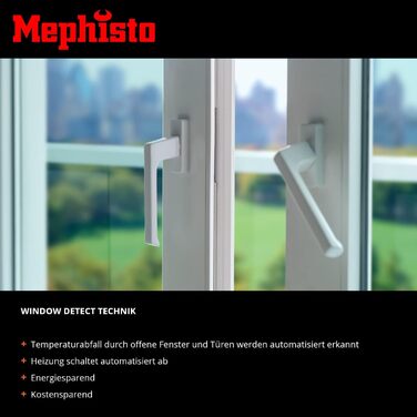 Інфрачервона електронагрівач Mephisto 800Вт для стін і стелі з WiFi, термостатом, пультом, енергоощадна, комплект для монтажу