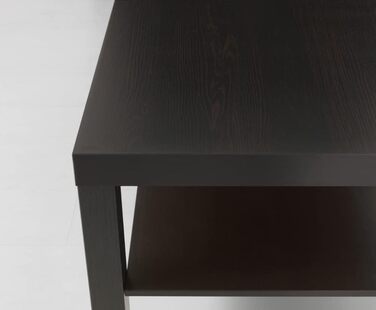 Журнальний стіл IKEA Lack чорний/коричневий 90x55 см, дерев'яний, для вітальні