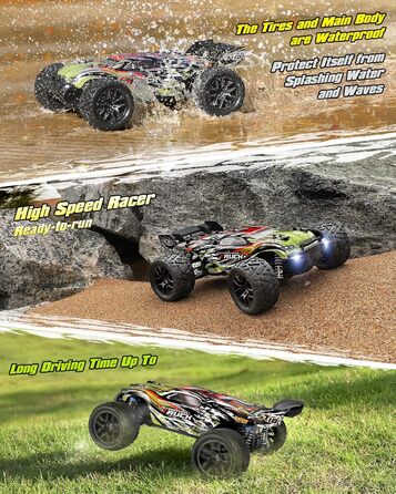 Радіокерований позашляховик Haiboxing Hailstorm 1/18 4WD 36 км/год, електричний RC автомобіль для бездоріжжя, водонепроникний