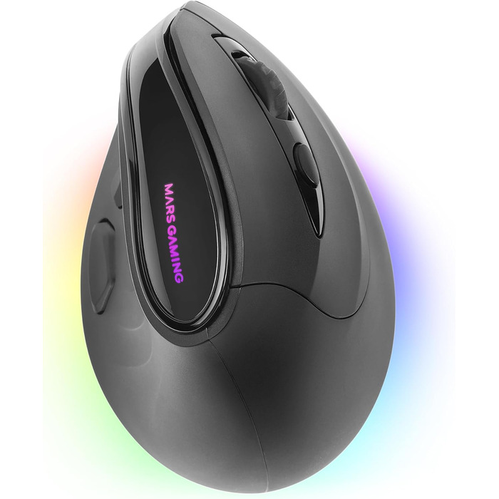 Бездротова ігрова миша Mars Gaming MMSK, RGB Flow, ультралегка 79г, 3200 DPI, біла