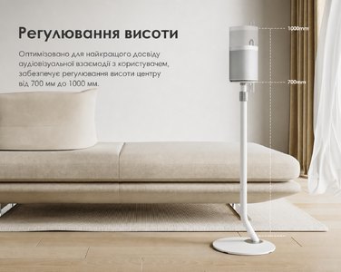 Підставка для колонки FITUEYES Design, регульована висота, металева, білий колір (2 шт.)