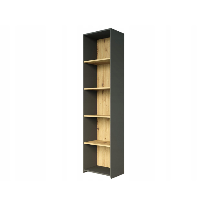 Стелаж Framire 40 x 180 x 30 см, антрацит, дуб артизан