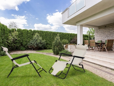Садовий шезлонг MultiGarden, 60,5x122x83 см, бежевий