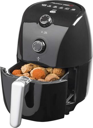 Фритюрниця Bestron AAF300 з гарячим повітрям, 1,5 л, 900 Вт, автоматичне вимкнення, технологія PrepAir, чорна