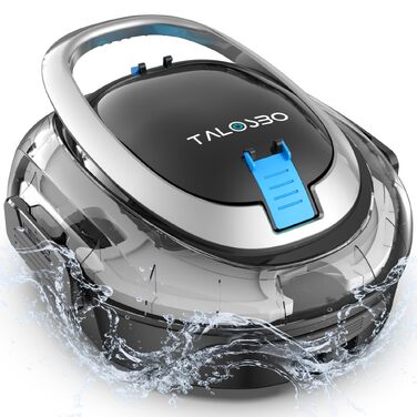 Робот-пилосос для басейну TALOSBO S2 з подвійним фільтром, акумуляторний, 90 хв роботи, чорний
