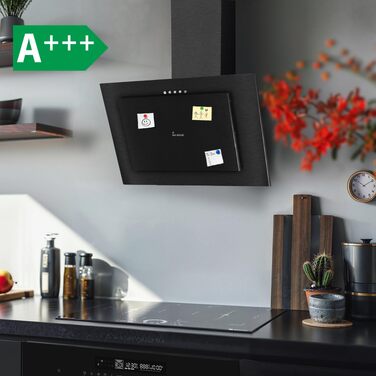Витяжка кухонна KKT KOLBE VTH6004S 60 см, чорна сталь, LED-підсвітка, режим рециркуляції та відводу, клас A+++