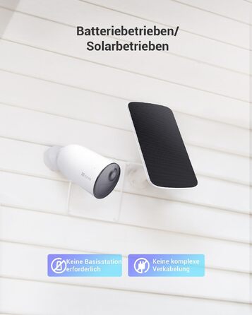 Відеокамера EZVIZ 2K Akku (Cb3 Kit) – Бездротова вулична камера з нічною зйомкою, розпізнаванням людей/авто, сиреною, прожектором та двостороннім аудіо