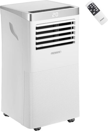 Мобільний кондиціонер MONZANA 4-в-1 7000 BTU з пультом, осушувачем, таймером, 2100 Вт