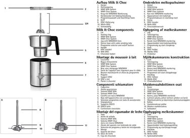 Електричний спінювач молока WMF Lono Milk & Choc, 150-500 мл, 650 Вт - для капучино, лате, гарячого шоколаду
