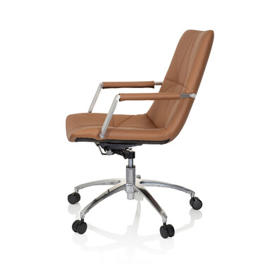 Офісне крісло / поворотне крісло SARANTO II Штучна шкіра Camel Brown hjh OFFICE